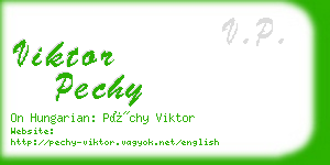 viktor pechy business card